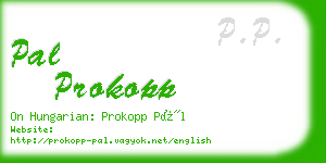 pal prokopp business card